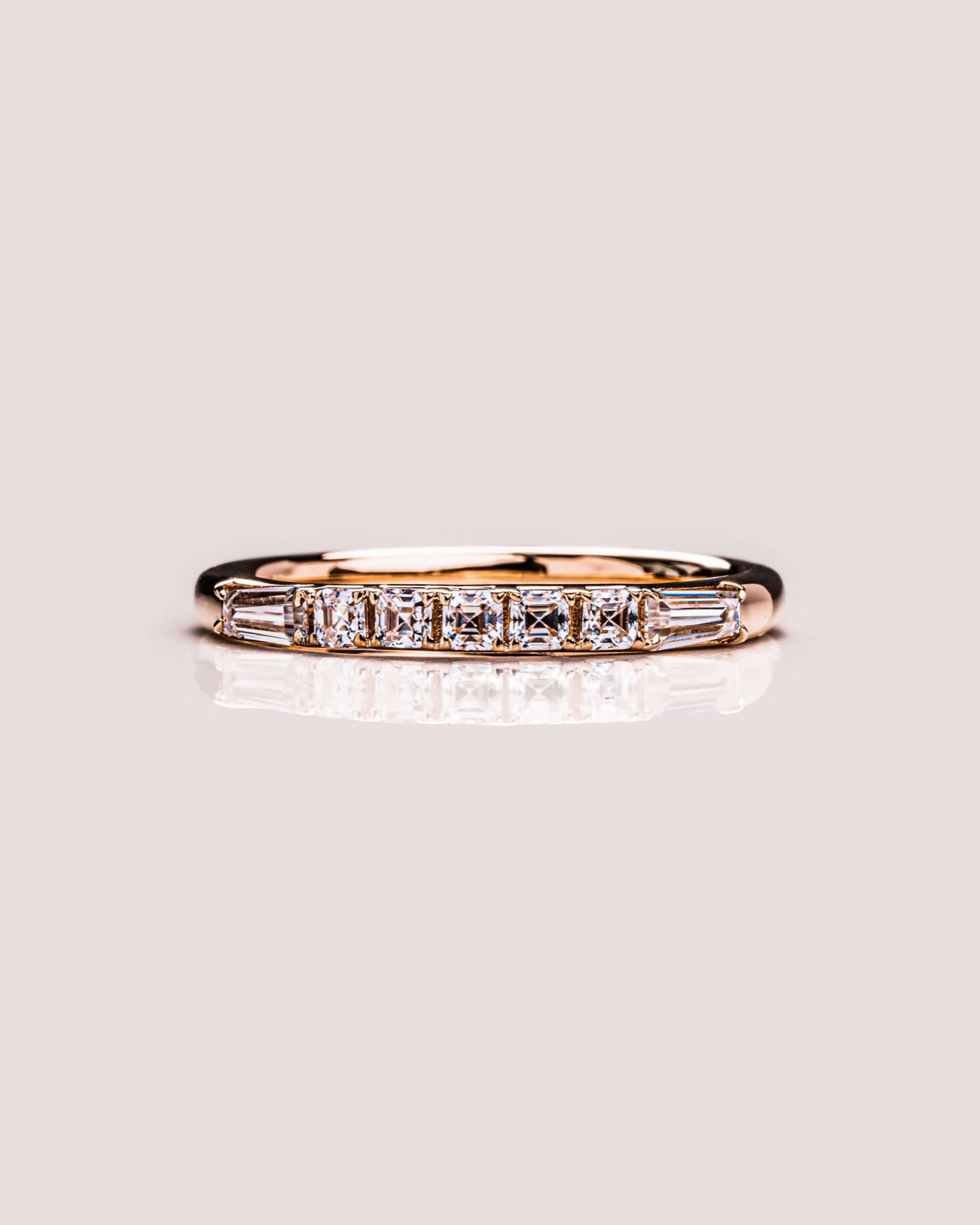 Ready to Ship - Lilian - Asscher & Tapered Baguette