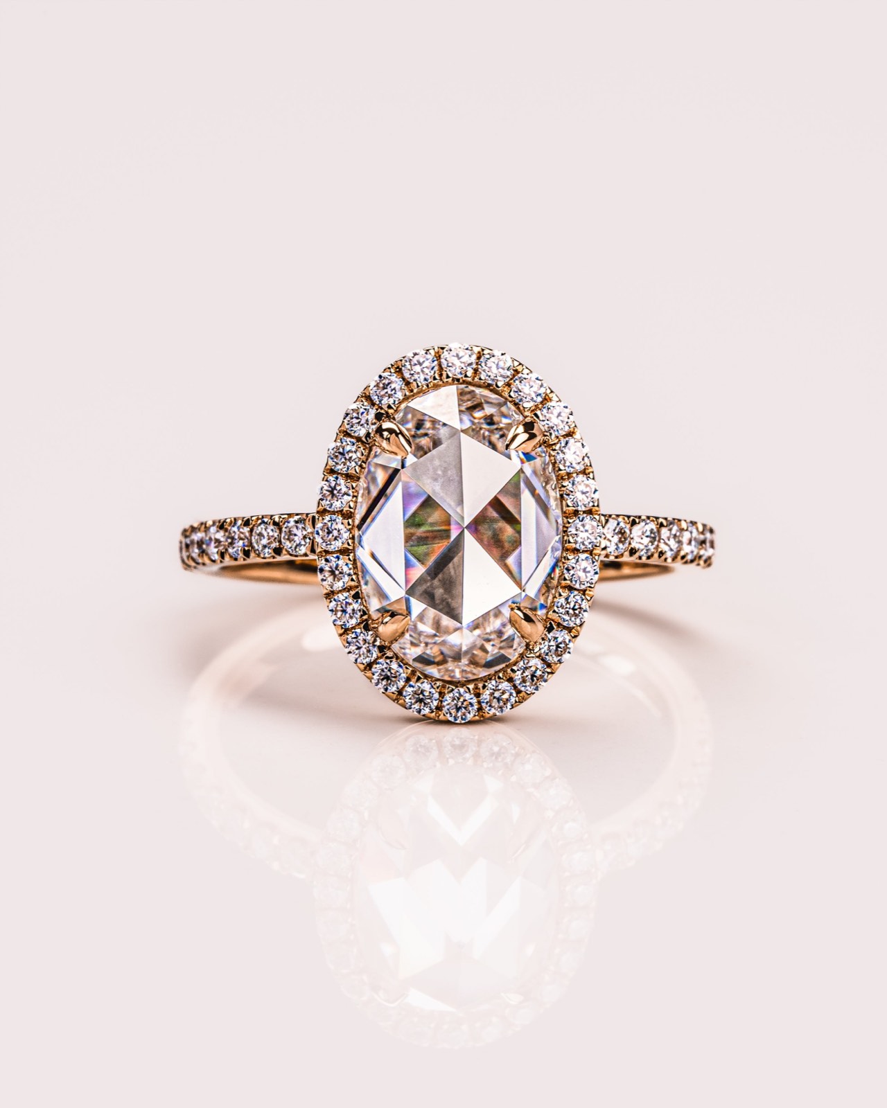 Ready to Ship -  Rosalie - Rose Oval