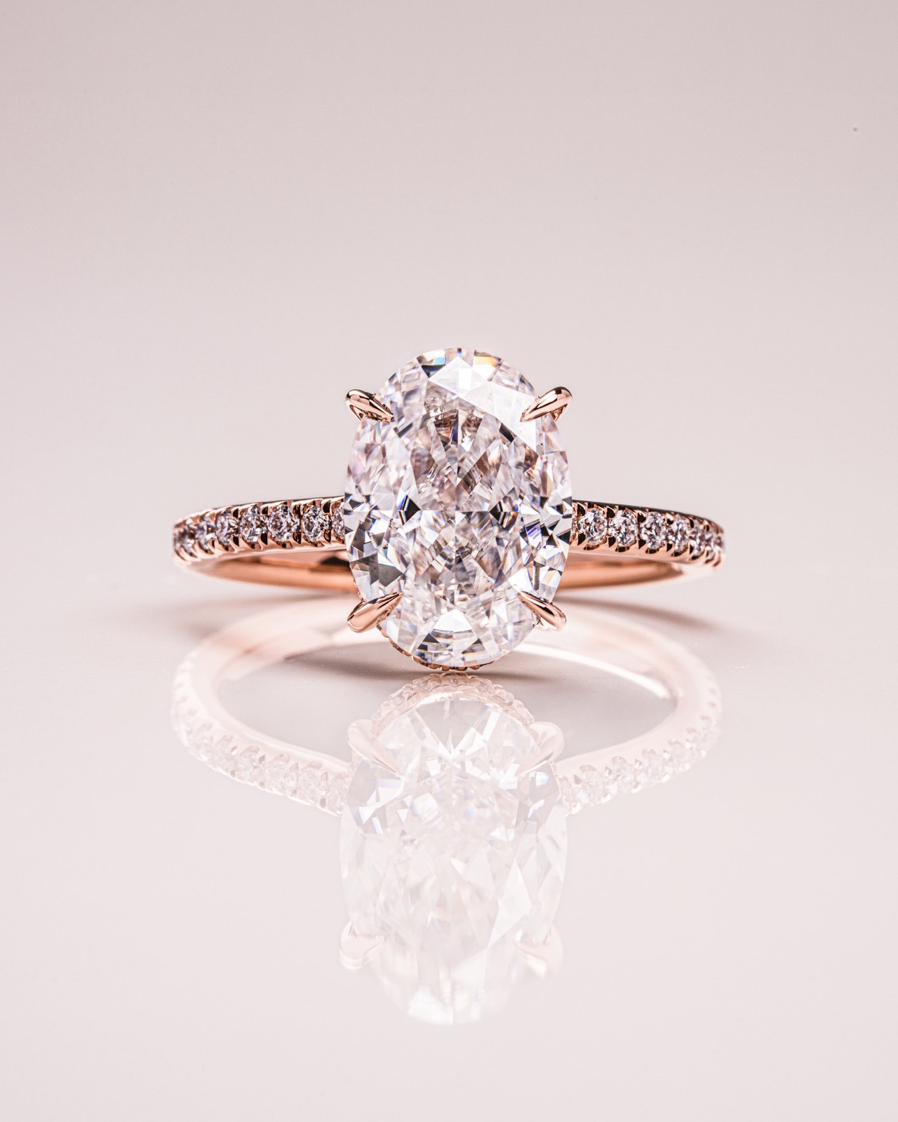 Jasmine (with Pavé) - Oval