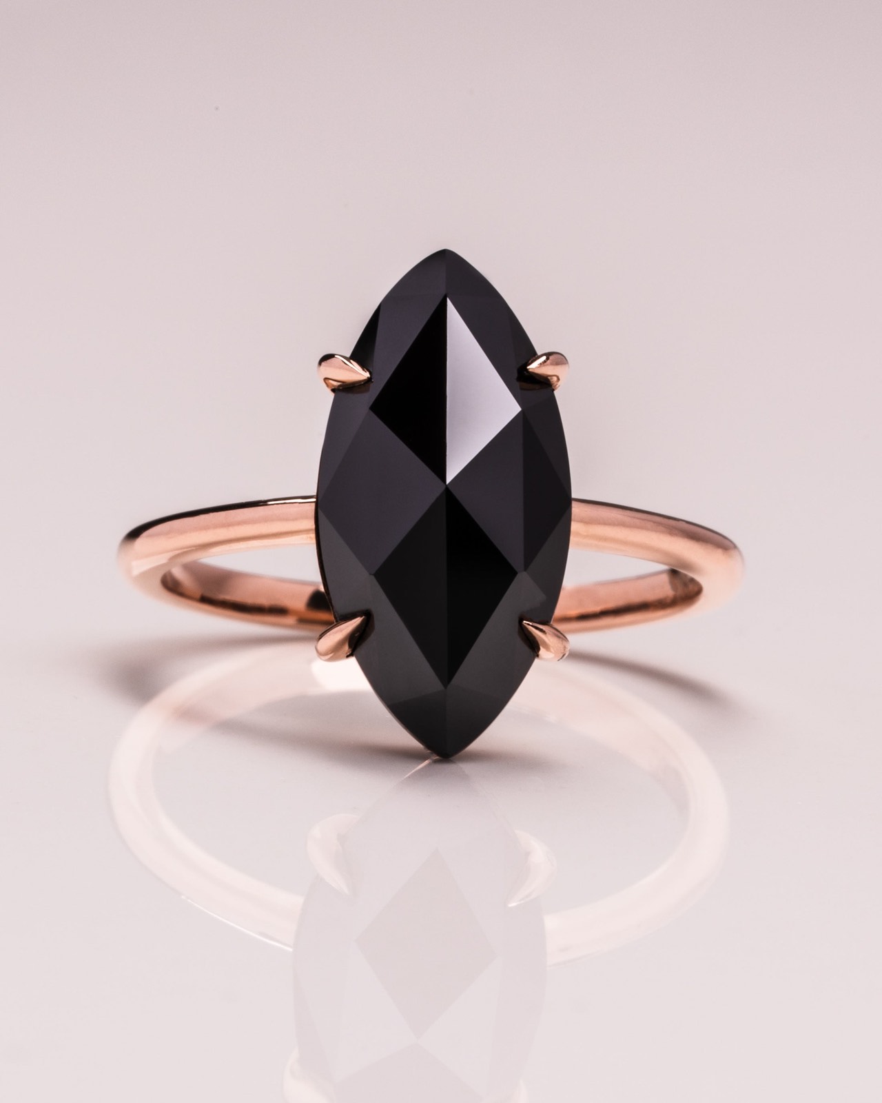 Raven - Marquise Rose Cut (Black)