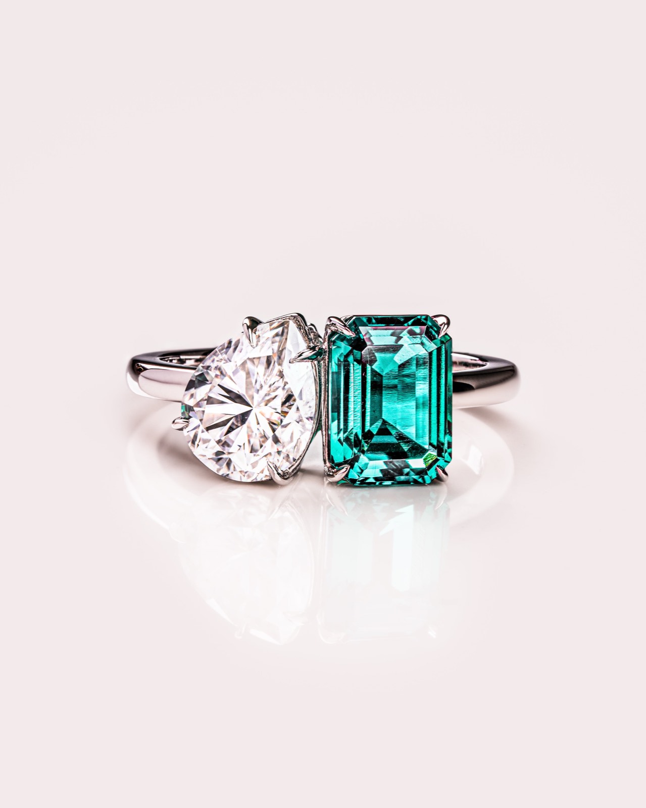 Tiana - Emerald (Lab-Emerald) & Pear